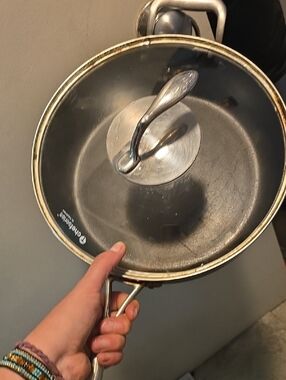 T Chefseries By TupperwareNonstick Sauté Pan w Glass Lid & Stainless Handle 5qt